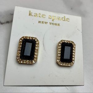 Kate Spade black gem earrings
